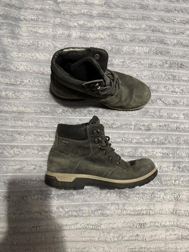 Men ecco boots grey suede - men,