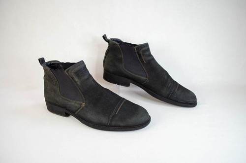 Men ecco boots black - men, leather