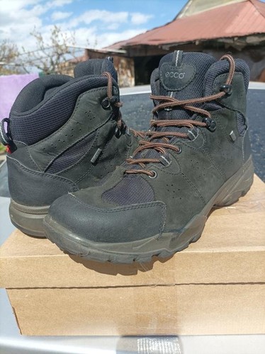 Men ecco boots black - men, nubuck